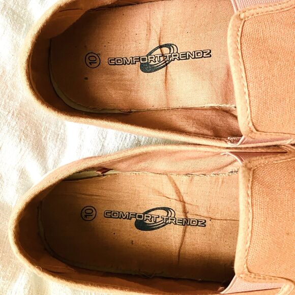 Comfort Trendz Sneakers Canvas Slip On Pink 10 Women Shoes Beach Preppy - Picture 10 of 11